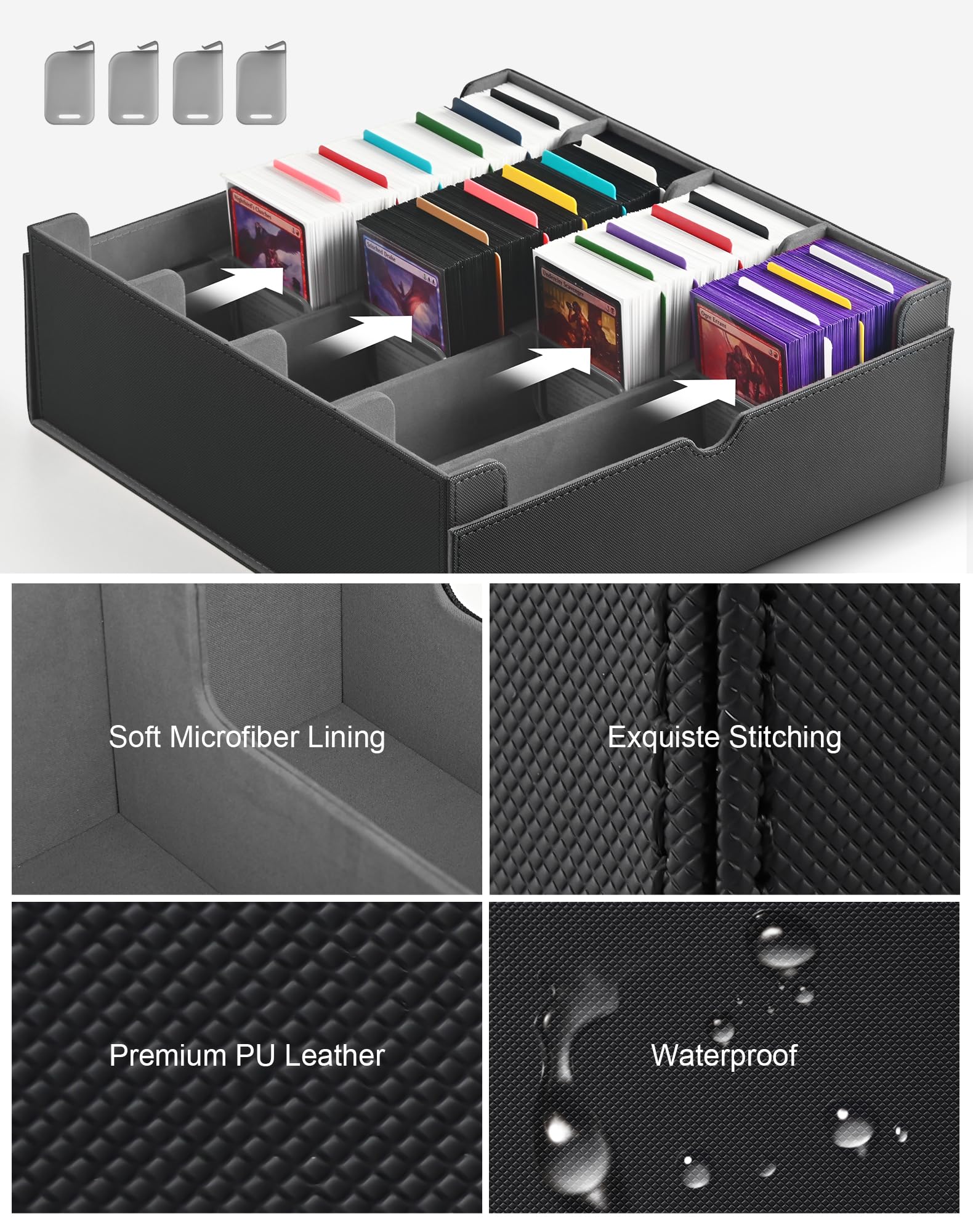 ZLCA waterproof outer shell protects cards from moisture.