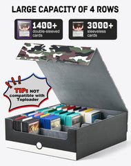 ZLCA soft interior lining protects cards and sleeves from scratches.