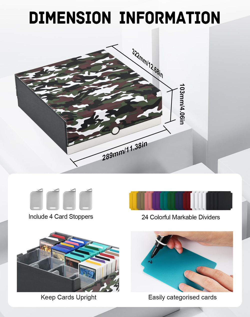 ZLCA MTG deck box exterior waterproof protection for travel and storage.