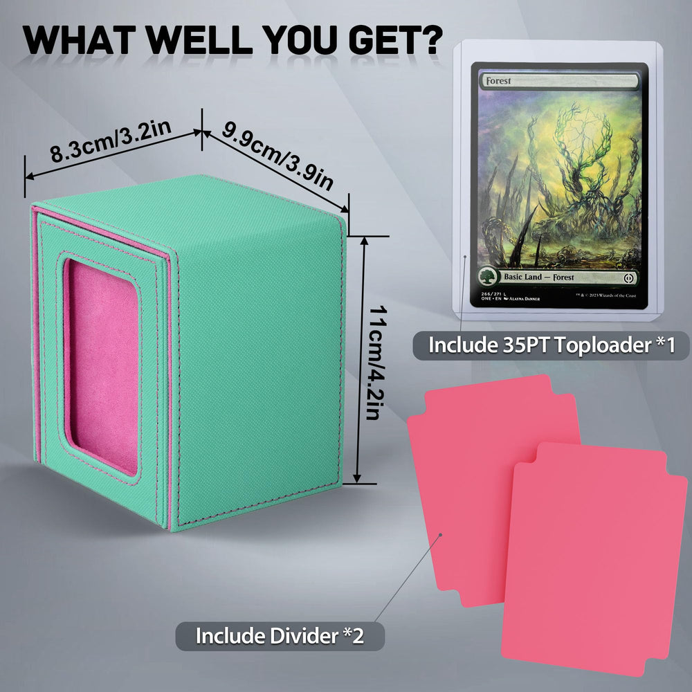 ZLCA MTG deck box capacity up to 230 unsleeved cards for flexibility