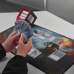 Compact and portable ZLCA deck box for tournaments and game nights