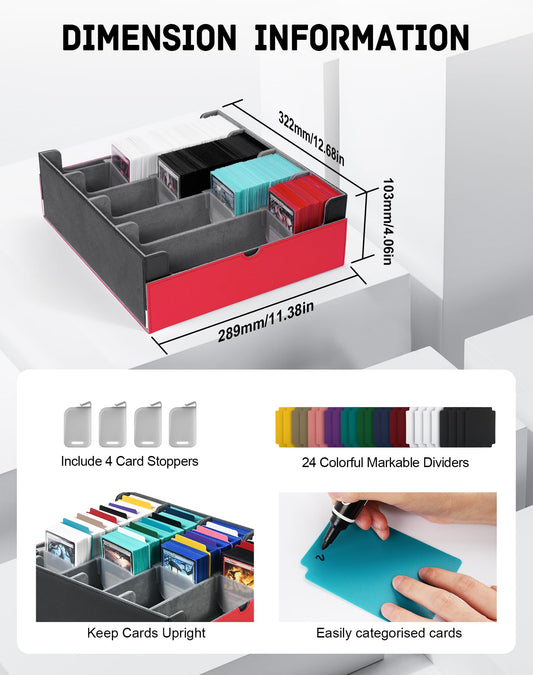 ZLCA deck case with 4 stoppers and magnets for secure transport.