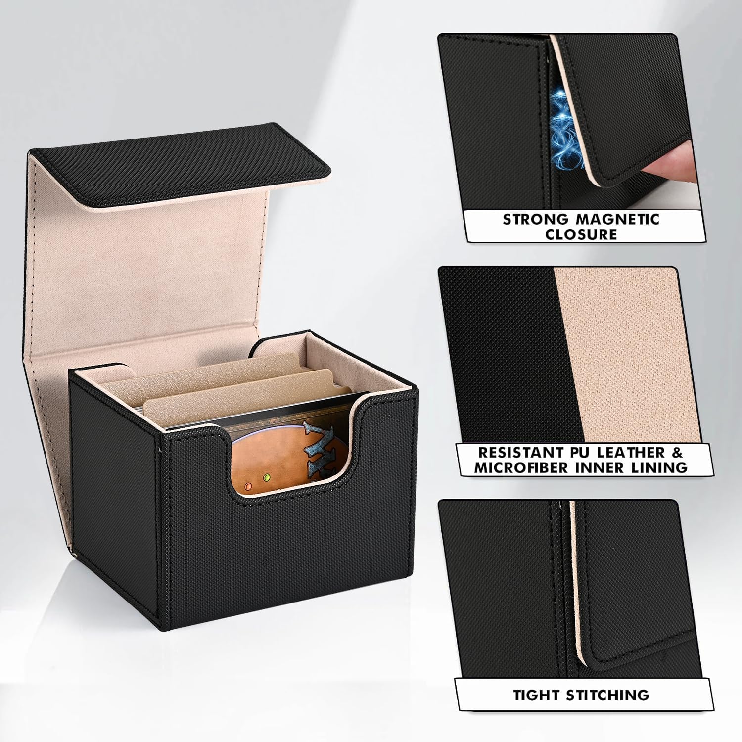 ZLCA high-capacity case fits 120+ single-sleeved cards for organized play.
