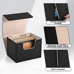 ZLCA high-capacity case fits 120+ single-sleeved cards for organized play.