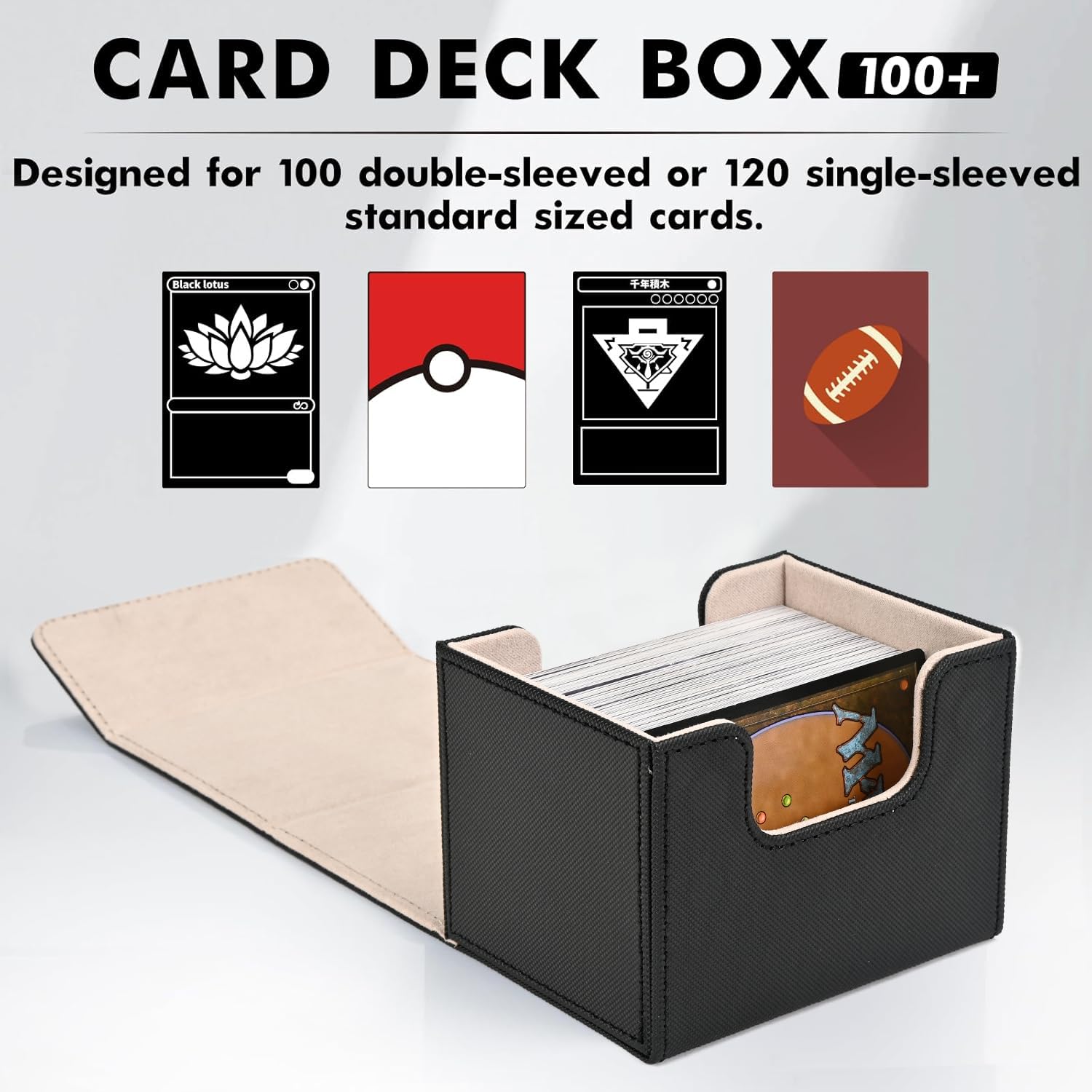 ZLCA inner microfiber lining cushions cards and prevents scratches.