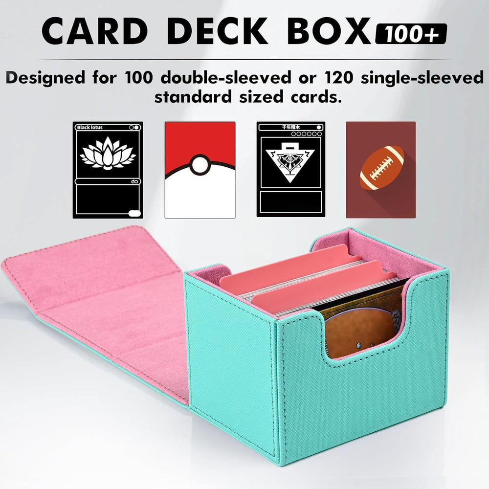 ZLCA deck box wide-mouth U-shape enables easy card access.