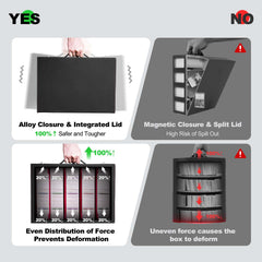 ZLCA monocoque lid armor prevents card loss and keeps contents intact.