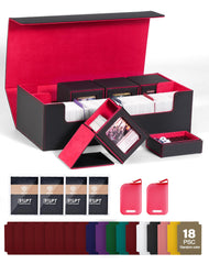 ZLCA MTG Card Storage Box 5 in 1 open layout enables easy access and organization.