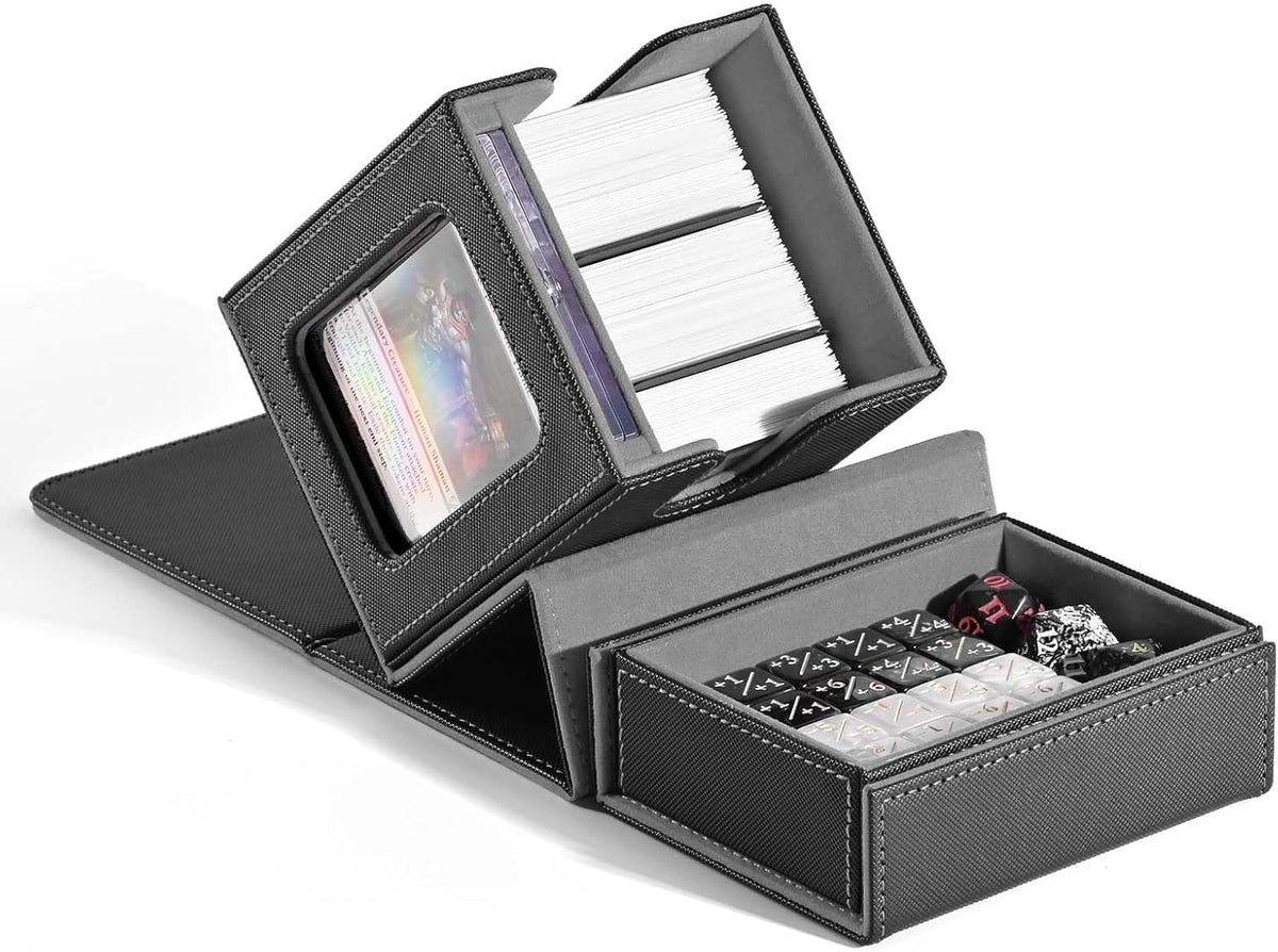 ZLCA MTG Commander Deck Box with display window showcases your Commander during play