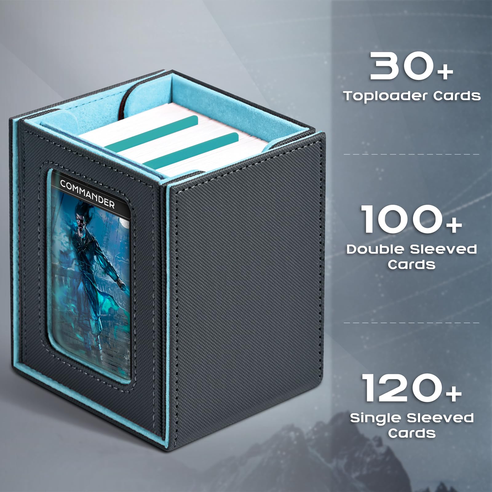 Premium PU leather texture of ZLCA deck box for durable protection