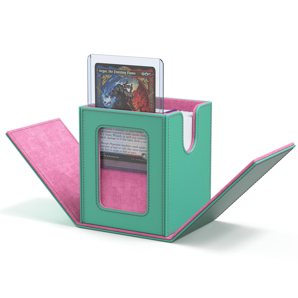 ZLCA MTG Deck Box with window display showing artwork and protection