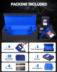 ZLCA MTG deck storage box interior detail emphasizes soft microfiber lining protecting cards.