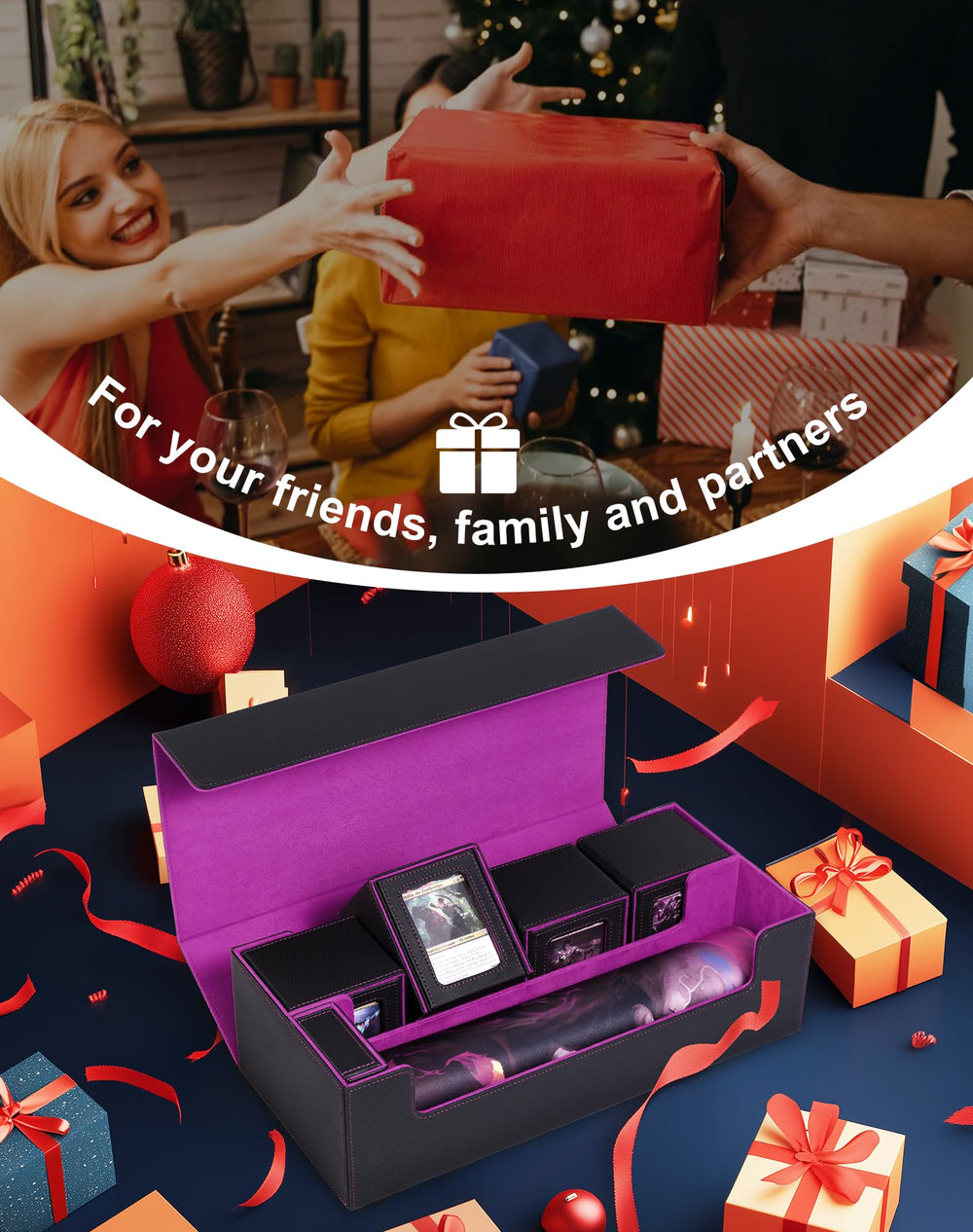ZLCA premium leather exterior and microfiber lining protect cards from scratches