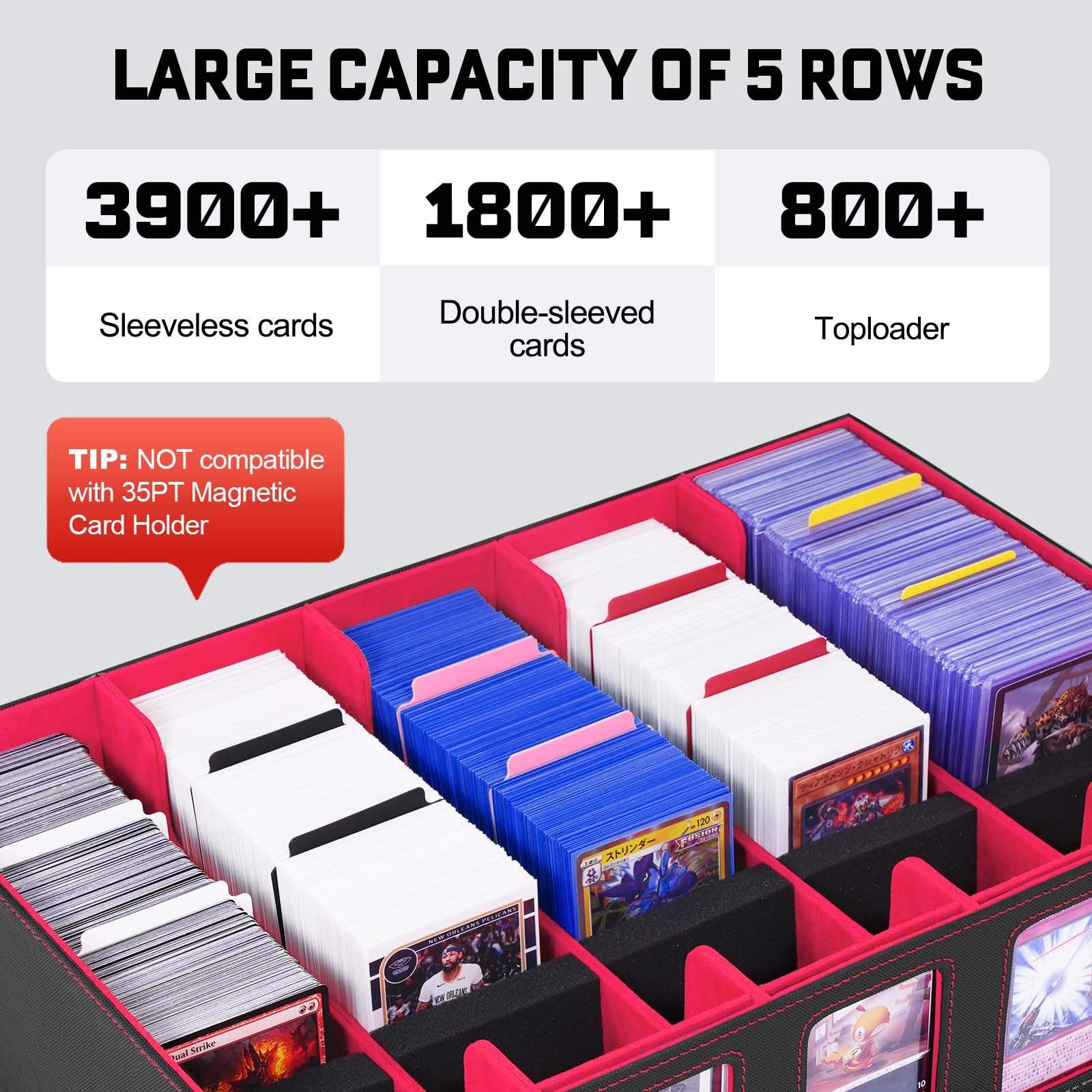 ZLCA tactical display windows guide fast sorting and protect cards from dust.