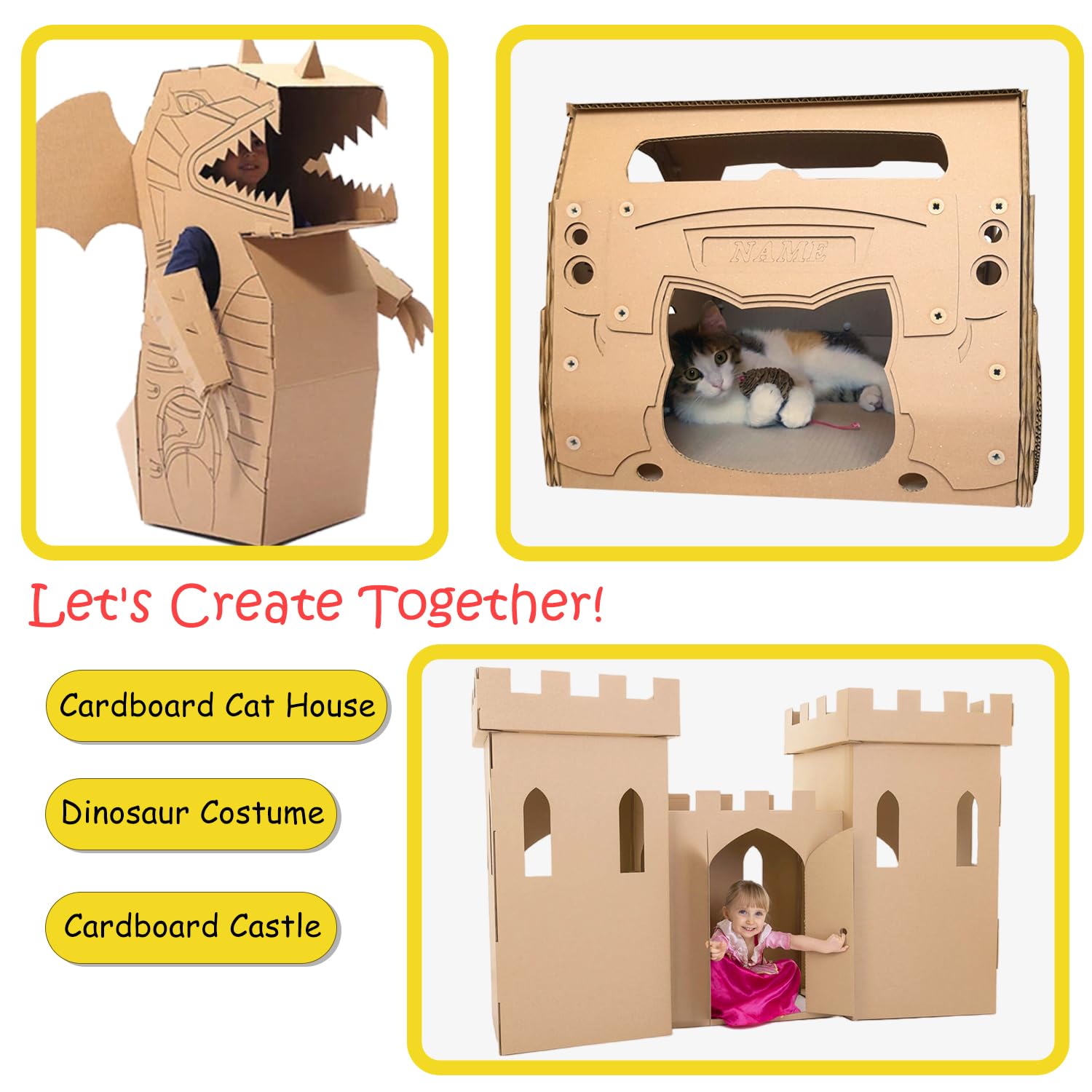 ZLemma Cardboard Construction Tool Kit kid-friendly design encourages safe hands-on building