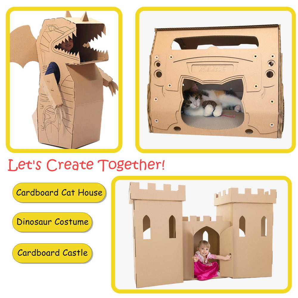 ZLemma Cardboard Construction Tool Kit kid-friendly design encourages safe hands-on building