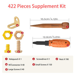 ZLemma Cardboard Construction Tool Kit robot build with durable connectors for learning