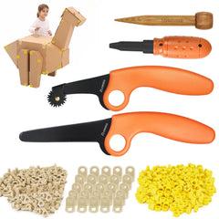 ZLemma Cardboard Tools Kit contents for creative builds at home and class.