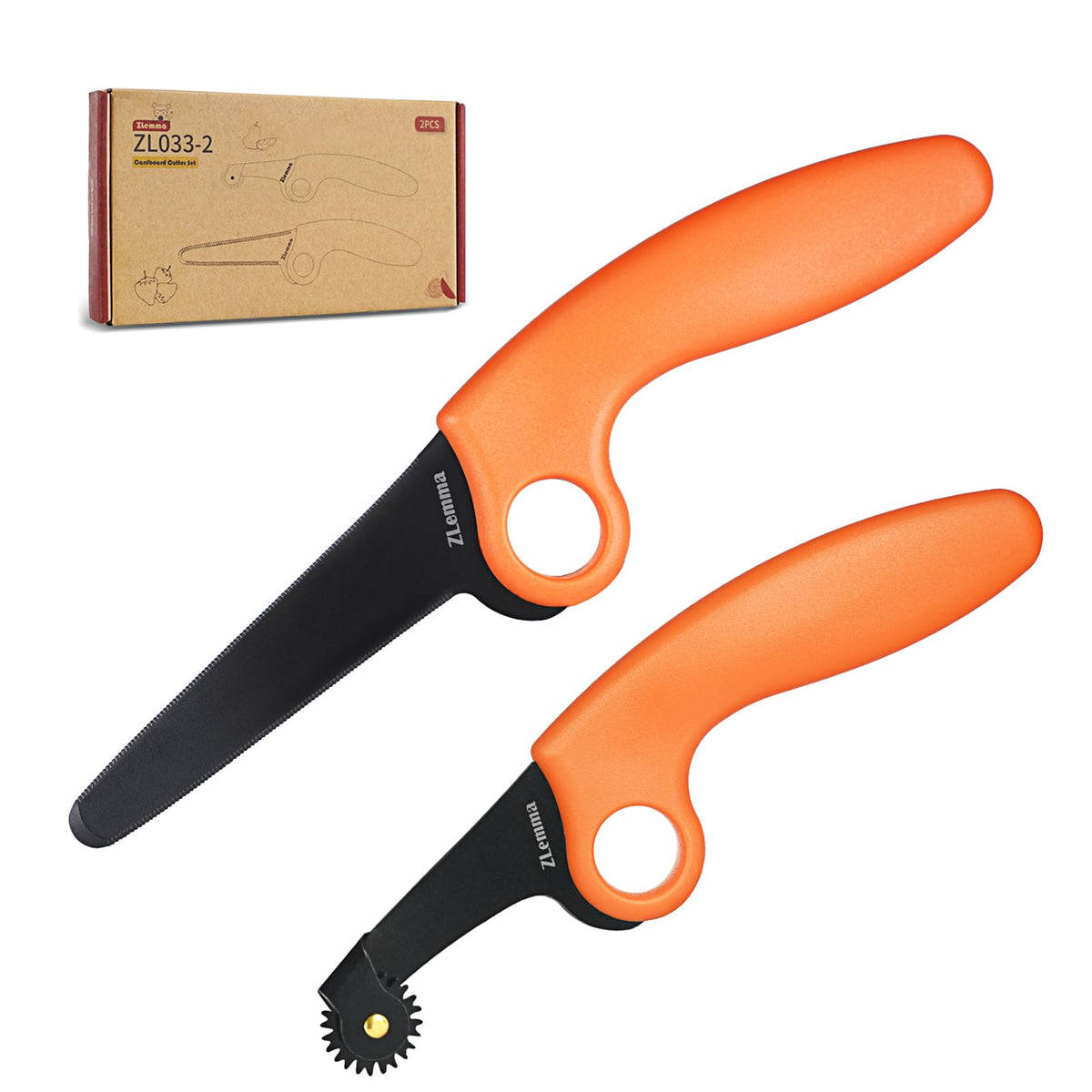 ZLemma Kids Cardboard Saw angle view shows safe grip for precise cuts