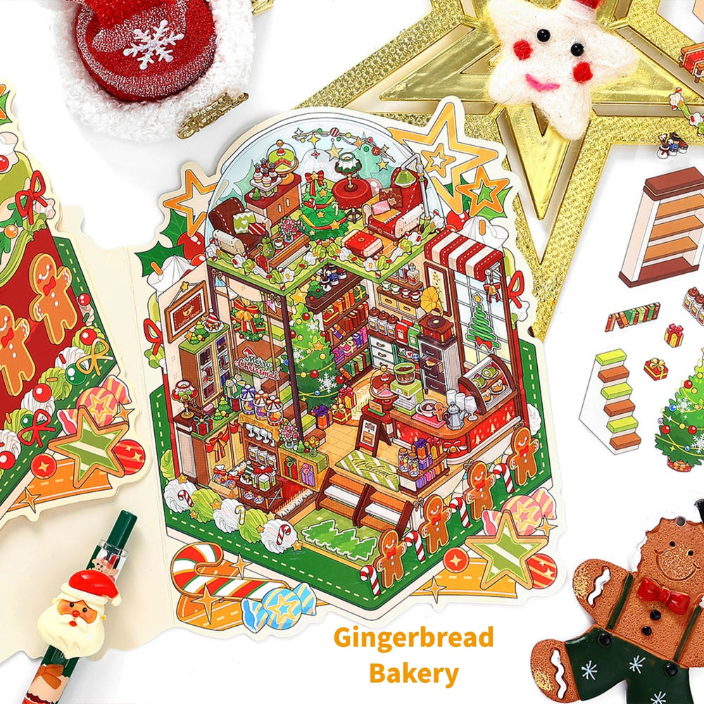Zlineviy 3D sticker scene: DIY creativity with mix-and-match elements