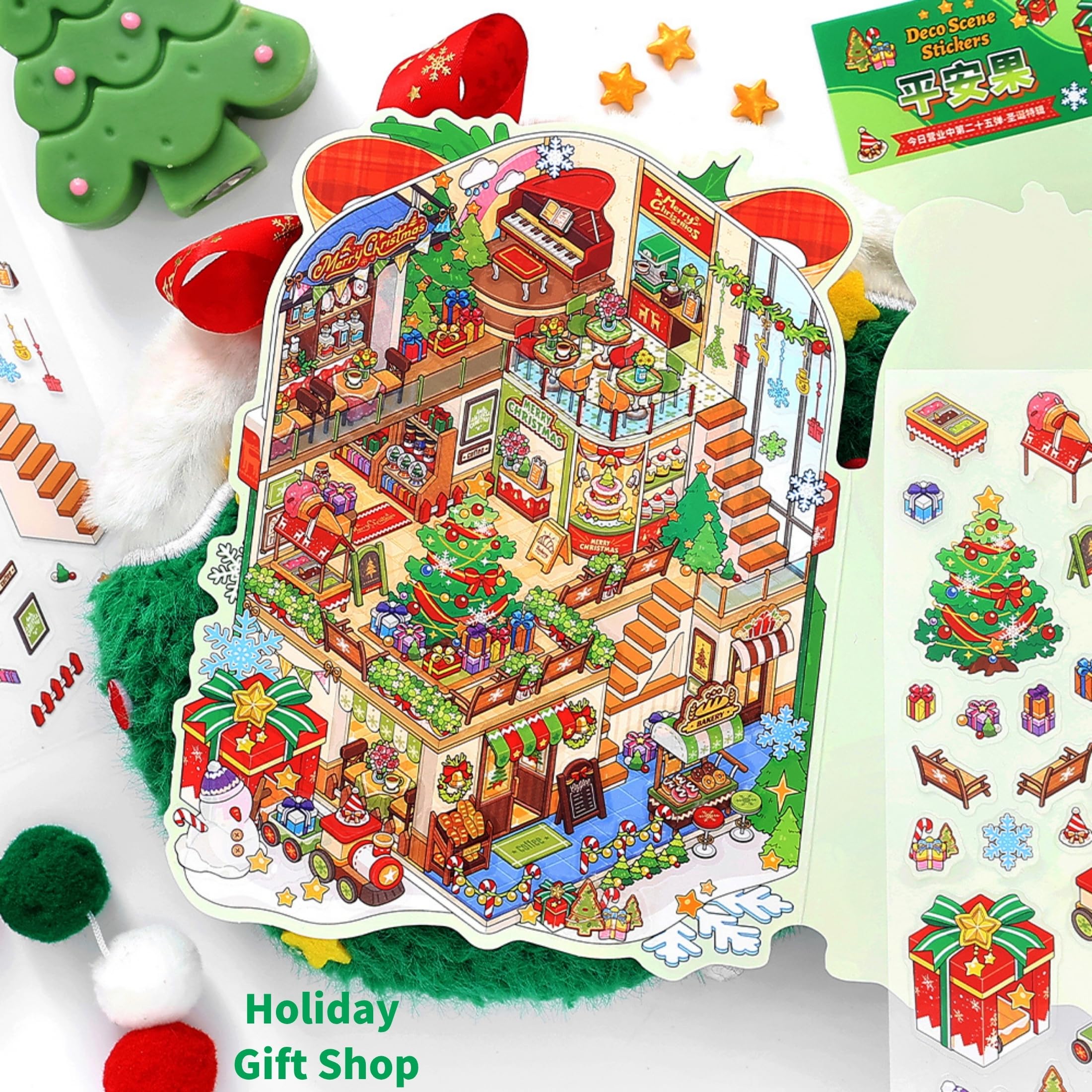Zlineviy 3D sticker scene: Durable materials ensure lasting play