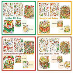 Zlineviy 3D sticker scene: Gingerbread Bakery creates cozy holiday vibes