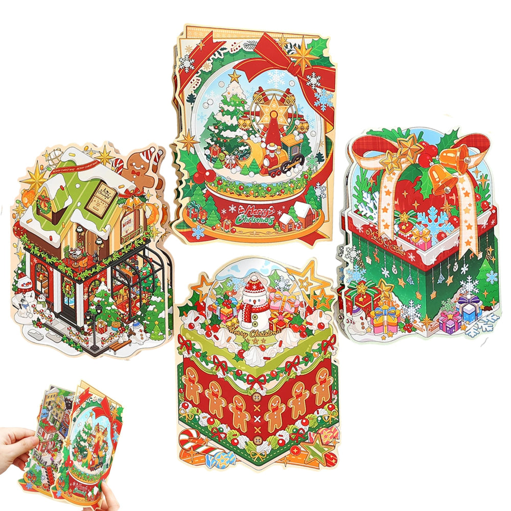 Zlineviy 3D sticker scene: Holiday Gift Shop for vivid holiday decor and interactive display