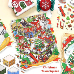 Zlineviy 3D sticker scene: Multi-use gift activity for travel and home