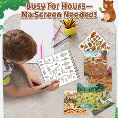Zlineviy Dinosaur coloring page 3: complements stickers with extra coloring options for mobility