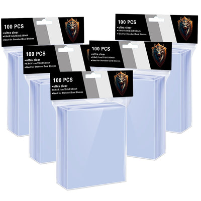 ZLinwly 500-count sleeves in a bulk set protecting MTG and sports cards
