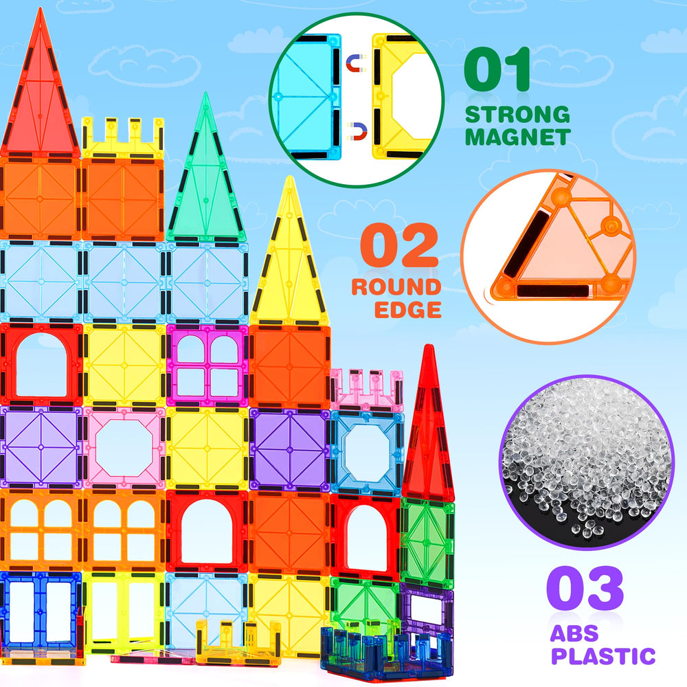 ZMAXKIC large magnet building set enables rockets and castles