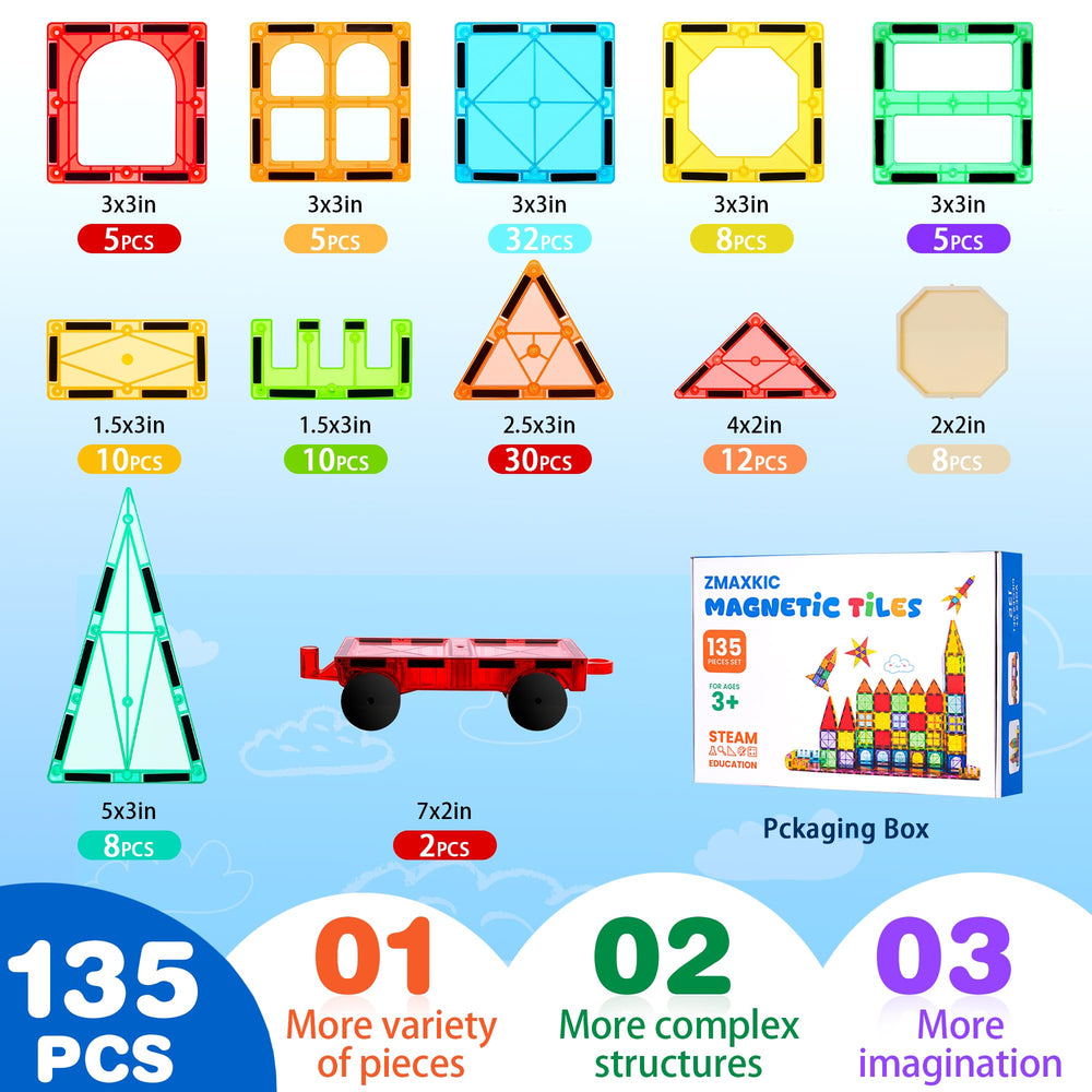 ZMAXKIC STEM sensory toys encourage early engineering and spatial thinking