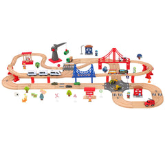 Z MAYABBO train with magnet connectors compatible with major wooden track sets.