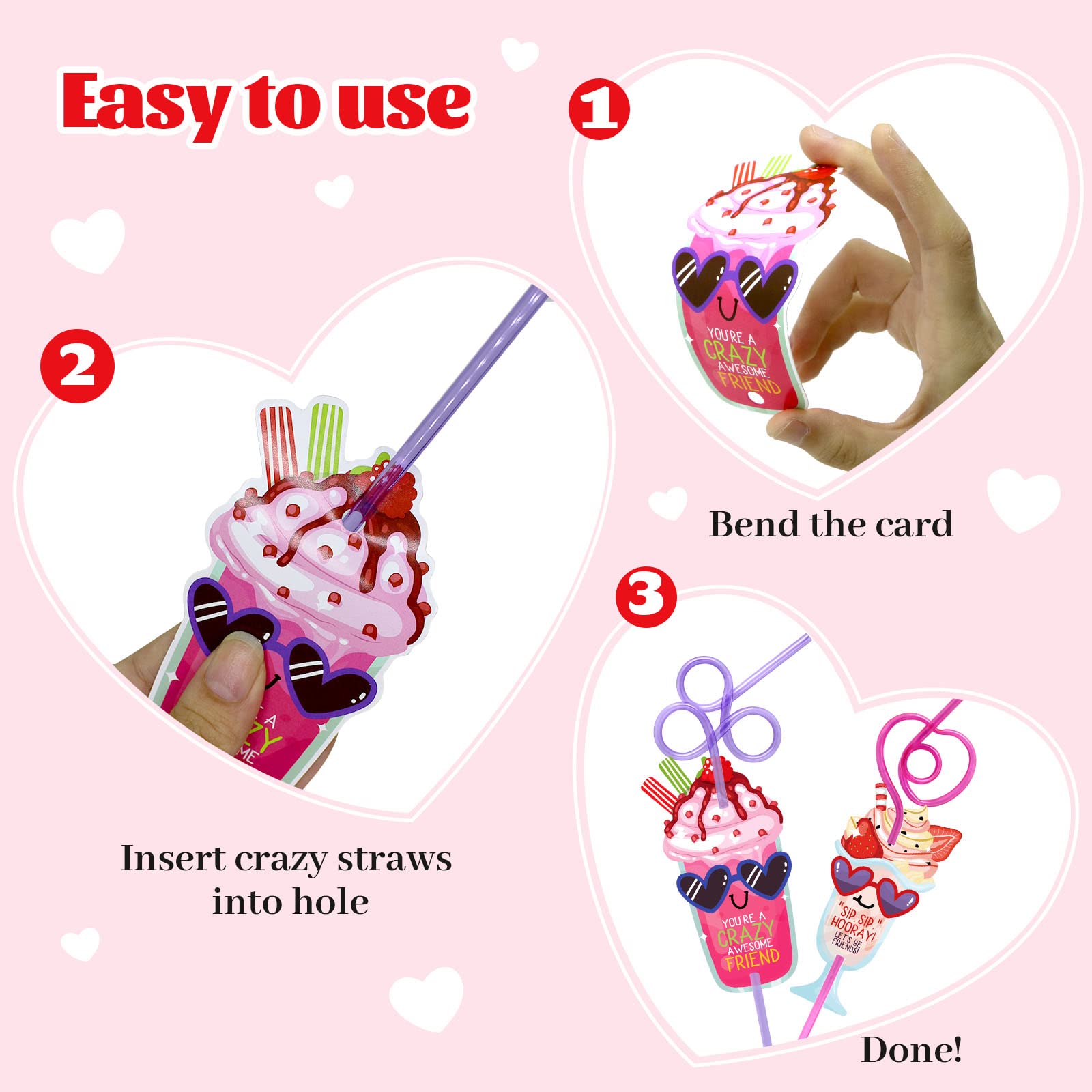 ZMCINER Valentines patterns bright colors for exciting swaps