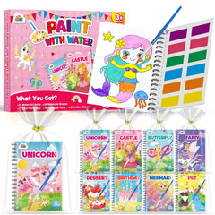 ZMLM 24 mini water coloring books collection for kids, ideal classroom activities