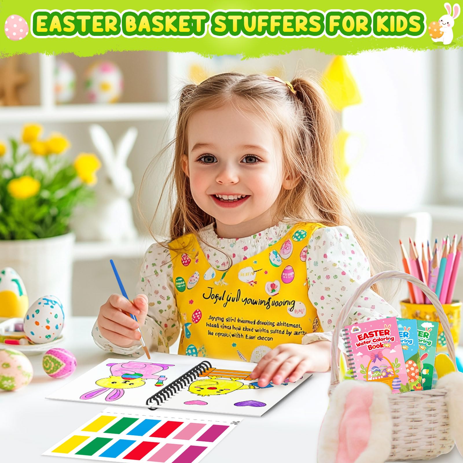 ZMLM Easter basket stuffer 24 mini books ideal for candy-free gifting and rewards