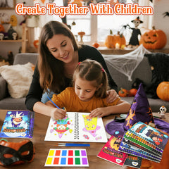 ZMLM Halloween coloring books include gift bags and ribbons for easy gifts