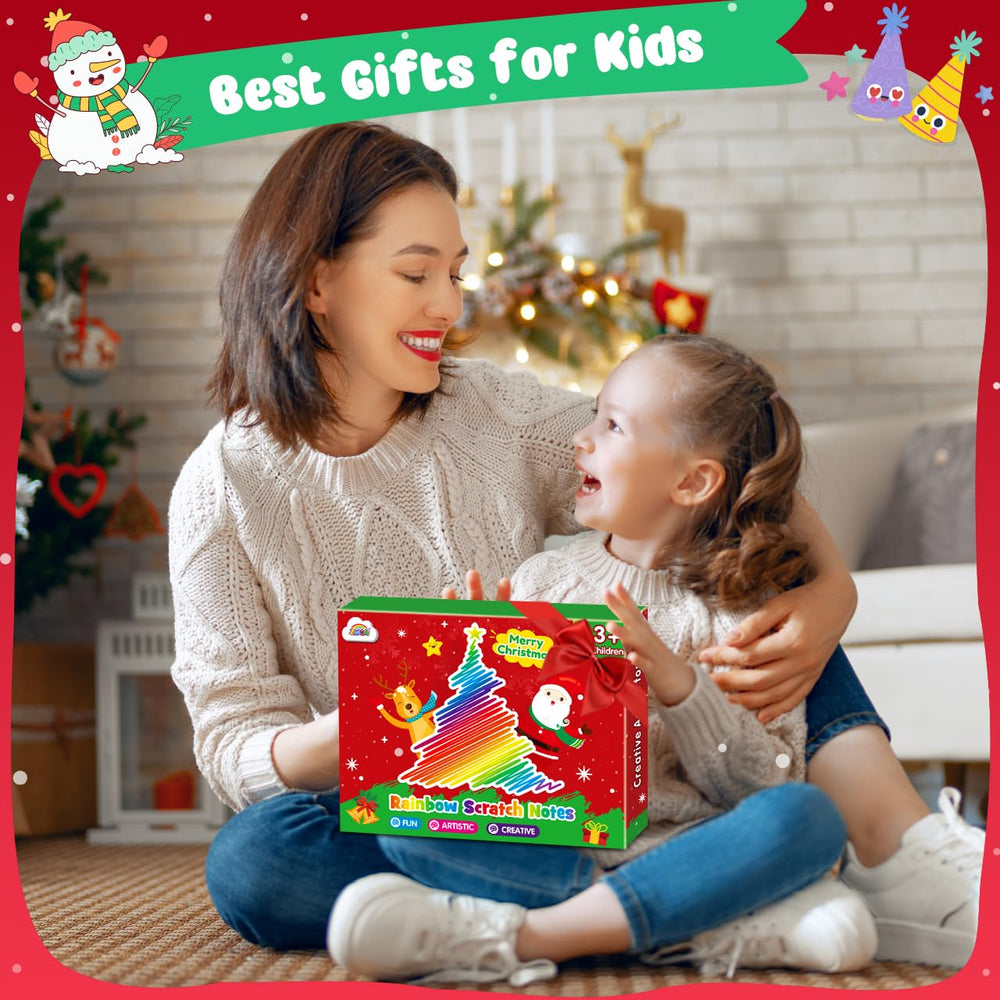 ZMLM Rainbow Scratch Art Gift Pack: festive, ready-to-gift set.