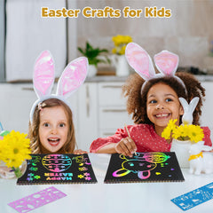 ZMLM Rainbow Scratch Notebook durable design, easy to clean after play.