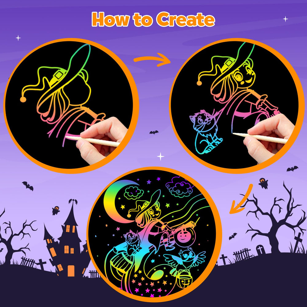 ZMLM Rainbow Scratch Set family friendly activity promotes creative play
