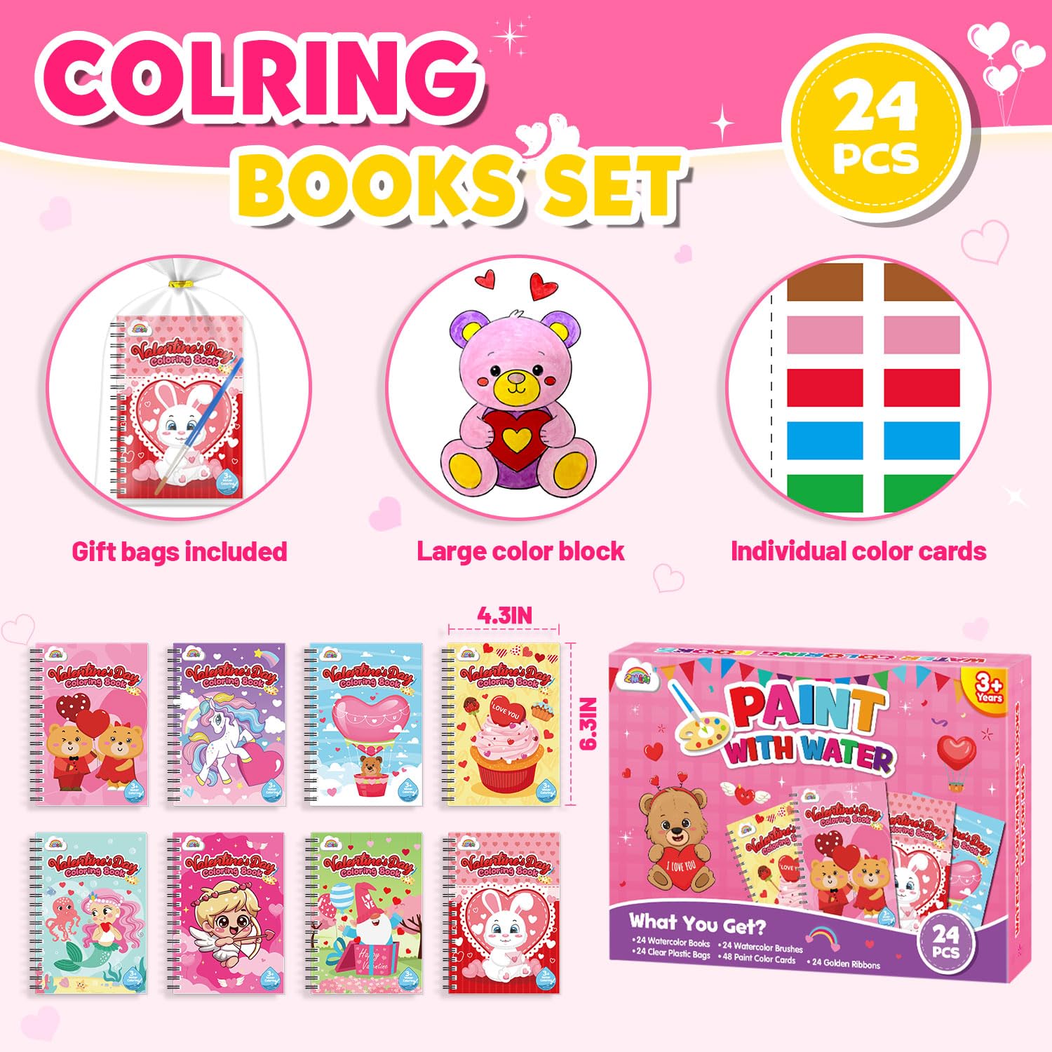 ZMLM valentines day gift bags with ribbons for party favors