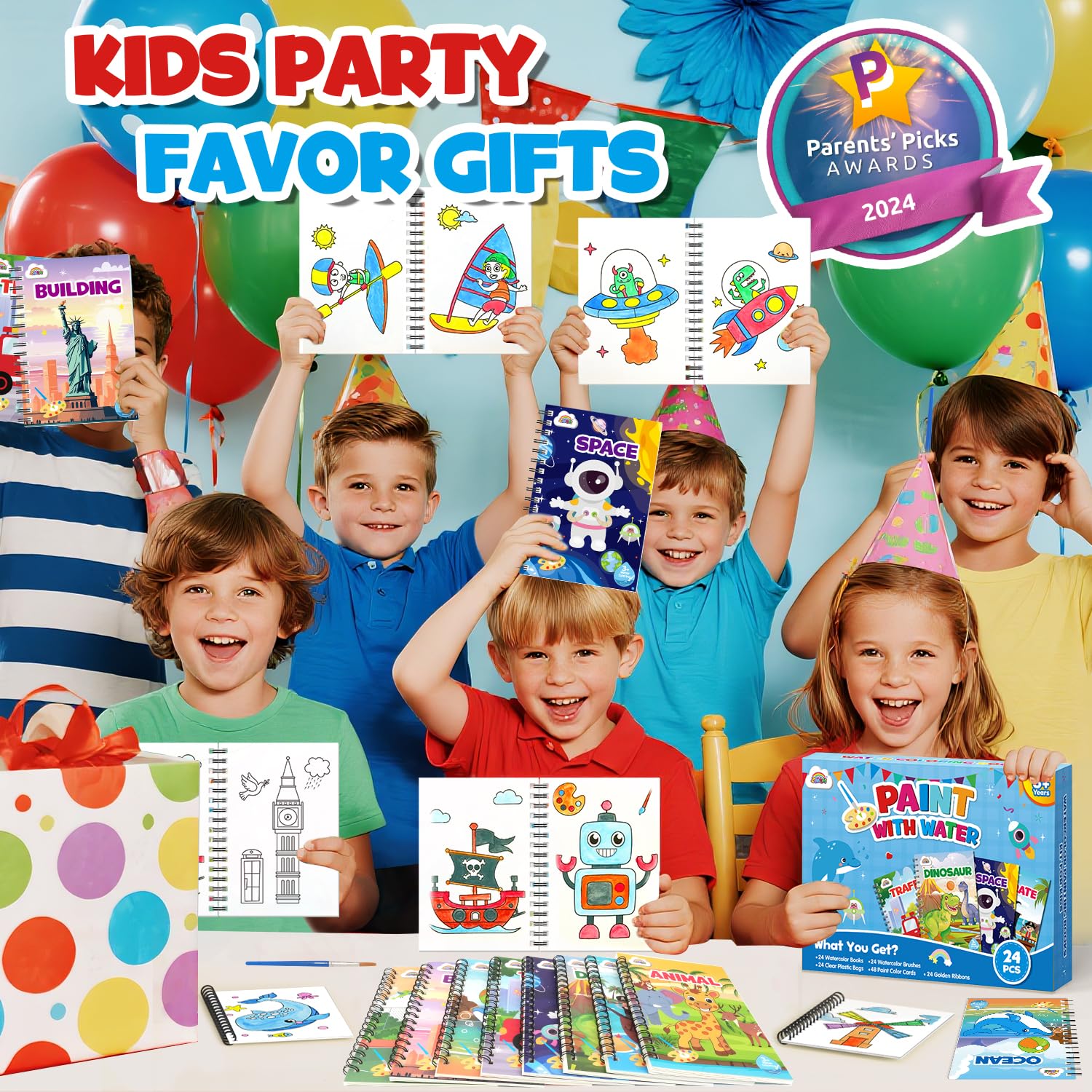 ZMLM water color paint sets and gift bags for quick party favors.
