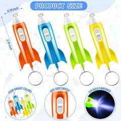 ZMLTLMG space-theme keychain used as a kid-friendly party favor accessory.