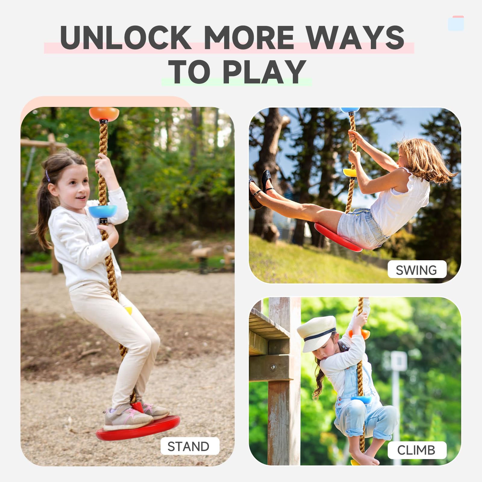 ZNCMRR backyard playset-ready kit supports versatile tree swings