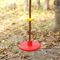 ZNCMRR kids enjoy outdoor swing with climbing rope and platforms