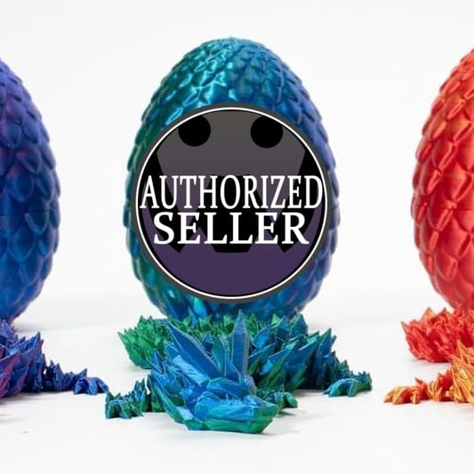 Zobetro articulated crystal dragon in green egg, hinges enable flexible posing.