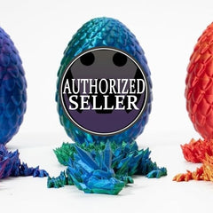 Zobetro articulated crystal dragon in green egg, hinges enable flexible posing.