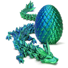 Zobetro dragon egg surprise in green, crystal dragon visible for engaging desk display.