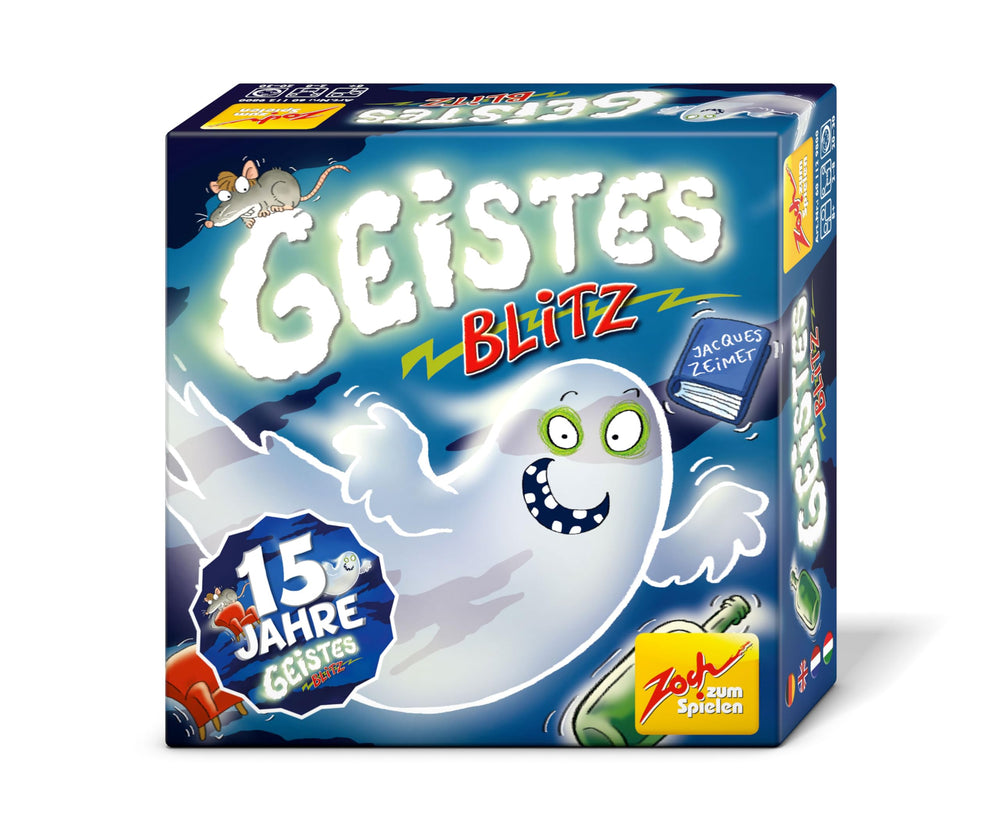 Zoch Ghost Blitz game setup with wooden pieces for quick recognition