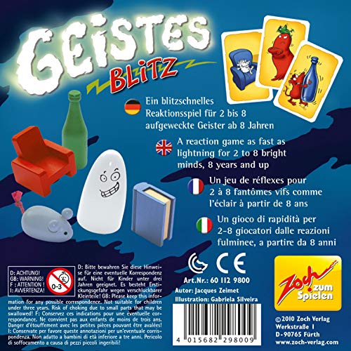 Zoch Ghost Blitz wooden pieces on table supporting tactile play for families